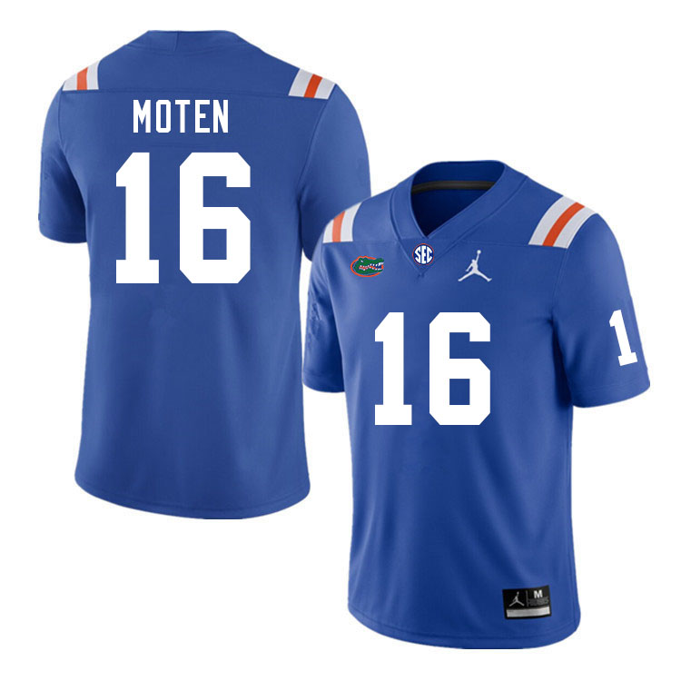 Men #16 R.J. Moten Florida Gators College Football Jerseys Stitched Sale-Throwback - Click Image to Close